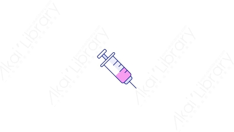 AE模板-MG扁平医疗元素图标Injection针筒