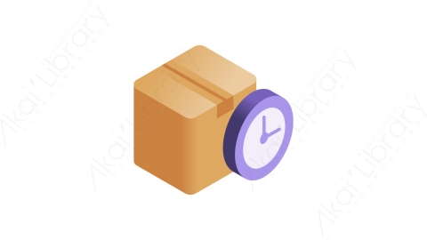 图片素材-004待审核 pendingMG等距立体卡通快递货物配送交付元素图标