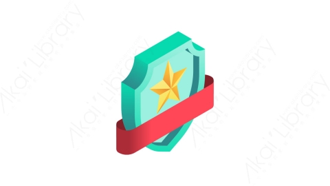 图片素材-019徽章badgeMG等距立体卡通奖章徽章奖杯元素图标