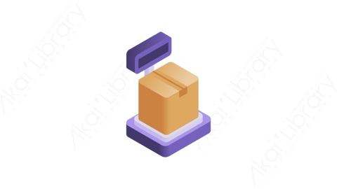 图片素材-020出货 shippingMG等距立体卡通快递货物配送交付元素图标