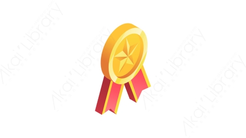 图片素材-035勋章medalMG等距立体卡通奖章徽章奖杯元素图标