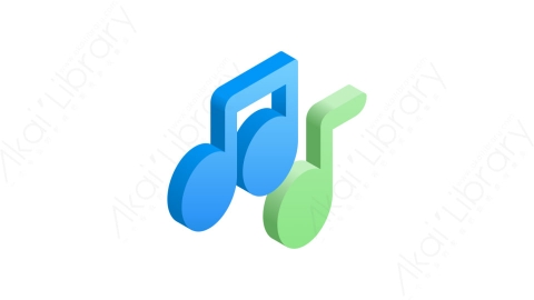 图片素材-043音乐笔记 music noteMG等距立体卡通教育元素图标