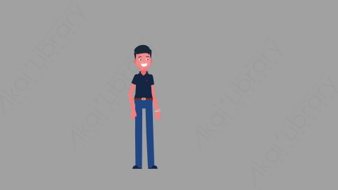 AE模板-MG扁平人物角色动作Introducing介绍