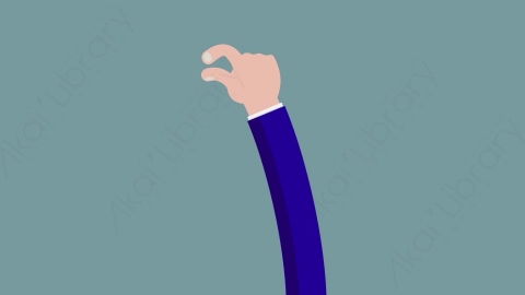 AE模板-MG扁平手势动画Hand_Zoom_Out