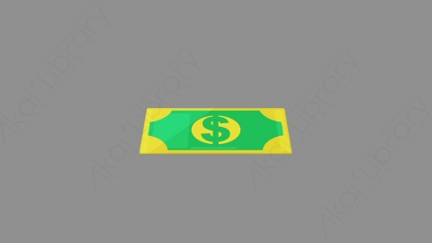 AE模板-MG扁平元素图标Banknote_Front_Side2纸币