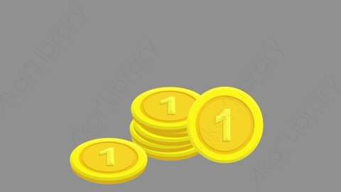 AE模板-MG扁平元素图标Coin_Stack_2金币硬币