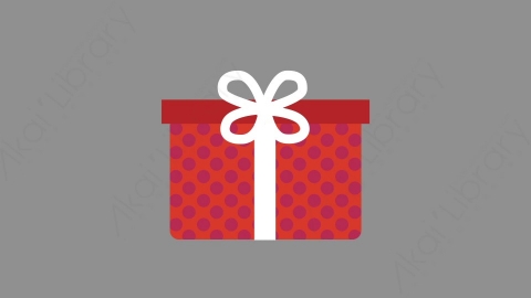 AE模板-MG扁平元素图标Gift礼物盒