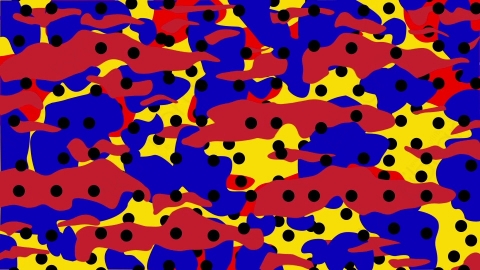 AE模板-时尚元素混合随机图形背景Pattern_05