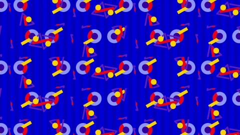 AE模板-时尚元素混合随机图形背景Pattern_06