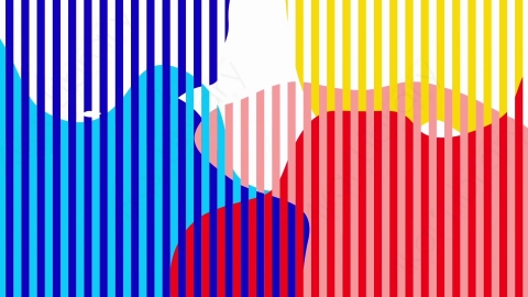 AE模板-时尚元素混合随机图形背景Pattern_10