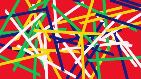 AE模板-时尚元素混合随机图形背景Pattern_18