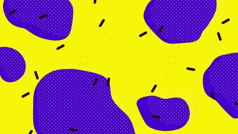 AE模板-时尚元素混合随机图形背景Pattern_19
