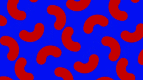 AE模板-时尚元素混合随机图形背景Pattern_35