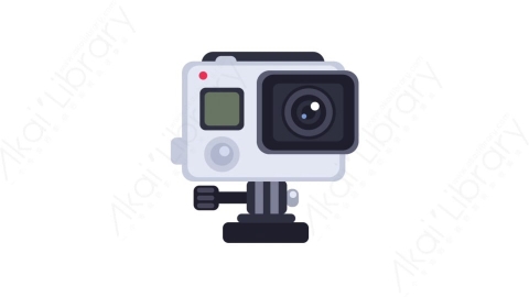 AE模板-MG扁平电子设备元素图标Action camera (one)便携摄像机-1
