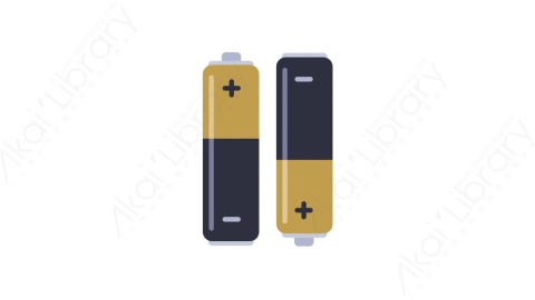 AE模板-MG扁平电子设备元素图标Batteries电池