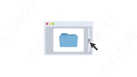 AE模板-MG扁平电子设备元素图标Folders computer window (one)电脑文件夹窗口-1
