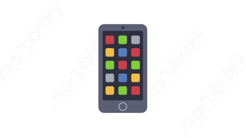 AE模板-MG扁平电子设备元素图标Smartphone apps智能手机软件