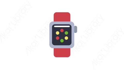 AE模板-MG扁平电子设备元素图标Smartwatch智能手表