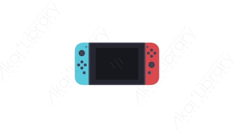 AE模板-MG扁平电子设备元素图标Gaming console (three)switch游戏机