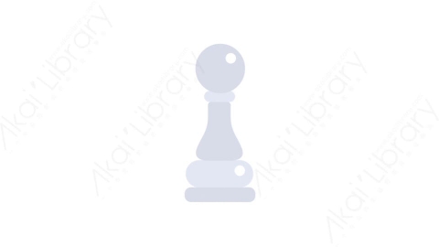 AE模板-MG扁平儿童玩具元素图标Chess piece (white pawn)国际象棋棋子