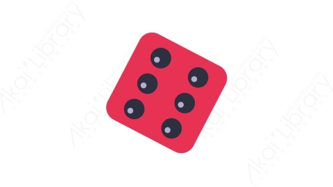 AE模板-MG扁平儿童玩具元素图标Dice色子骰子
