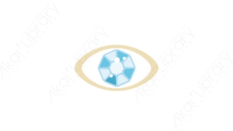 AE模板-MG扁平金融商务办公元素图标Diamond eye眼睛里的钻石