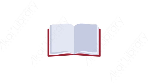 AE模板-MG扁平日常生活元素图标Book (one)书本