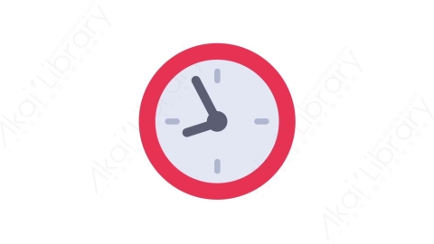 AE模板-MG扁平日常生活元素图标Clock钟表