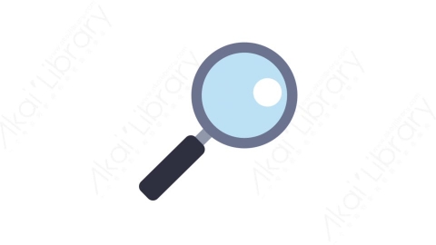 AE模板-MG扁平日常生活元素图标Magnifying glass放大镜