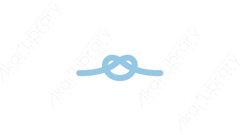 AE模板-MG扁平日常生活元素图标Rope knot (one)绳子绳结
