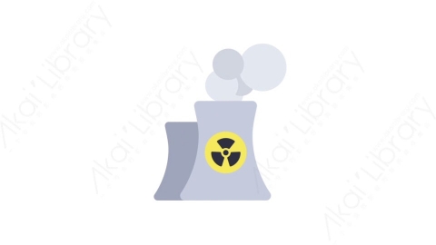 AE模板-MG扁平生态环保元素图标Nuclear power station核电站