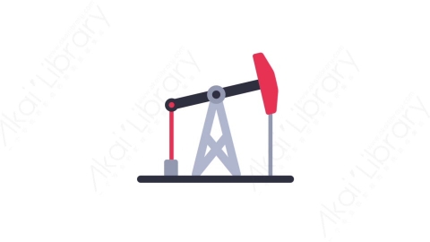 AE模板-MG扁平生态环保元素图标Oil pump油泵