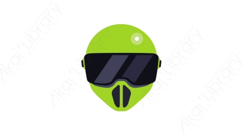 AE模板-MG扁平施工安全元素图标Helmet motorcycle (two)摩托车头盔