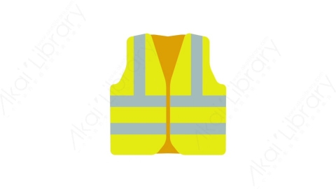 AE模板-MG扁平施工安全元素图标Safety vest安全背心