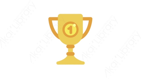 AE模板-MG扁平体育运动元素图标Trophy奖杯