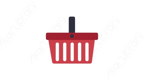 AE模板-MG扁平衣服衣物元素图标Shopping basket购物篮