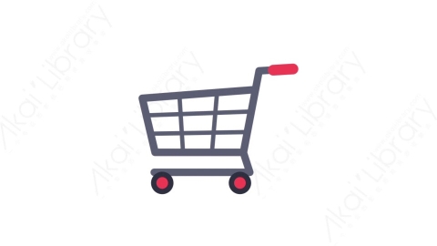 AE模板-MG扁平衣服衣物元素图标Shopping cart购物车