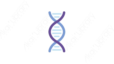 AE模板-MG扁平医疗元素图标Dna