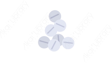 AE模板-MG扁平医疗元素图标Medications (one)药片