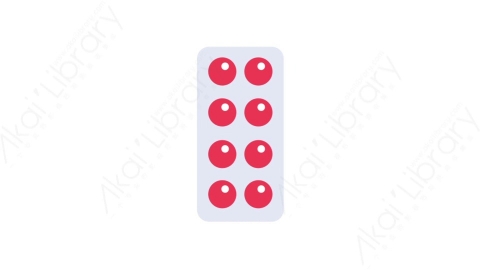 AE模板-MG扁平医疗元素图标Medications (two)药片