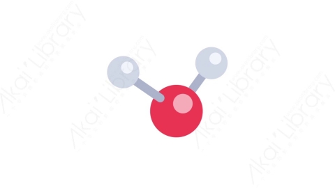 AE模板-MG扁平医疗元素图标Molecule分子