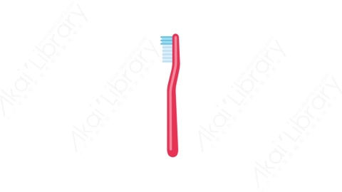 AE模板-MG扁平医疗元素图标Toothbrush牙刷