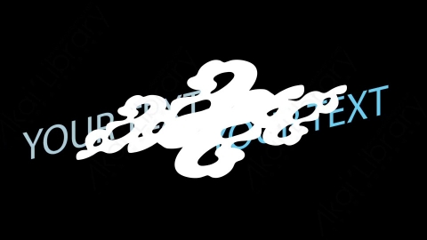 AE模板-卡通烟雾形状文字标题5