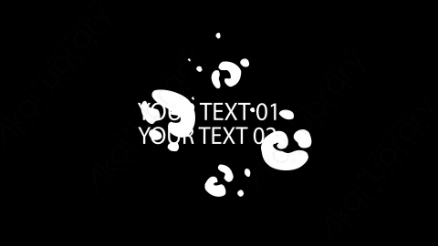 AE模板-烟云液态文字标题5