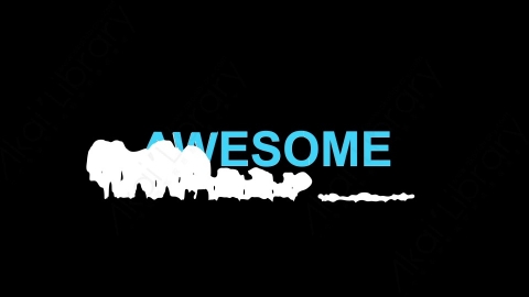 AE模板-液体书名流体标题3