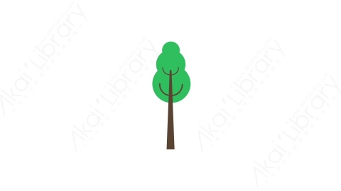 AE模板-tree 15树木MG扁平自然户外元素图标