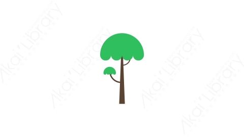 AE模板-tree 16树木MG扁平自然户外元素图标