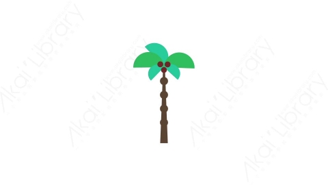 AE模板-tree 19树木MG扁平自然户外元素图标