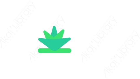 AE模板-water plant水生植物MG扁平自然户外元素图标