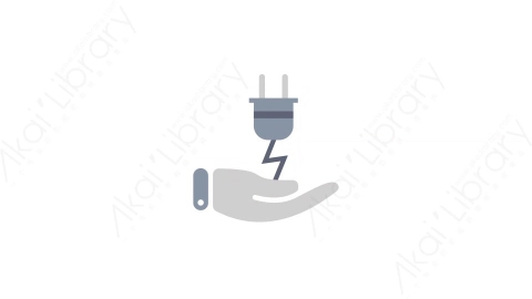 AE模板-1-Energy saving节能MG扁平电力能源动画图标